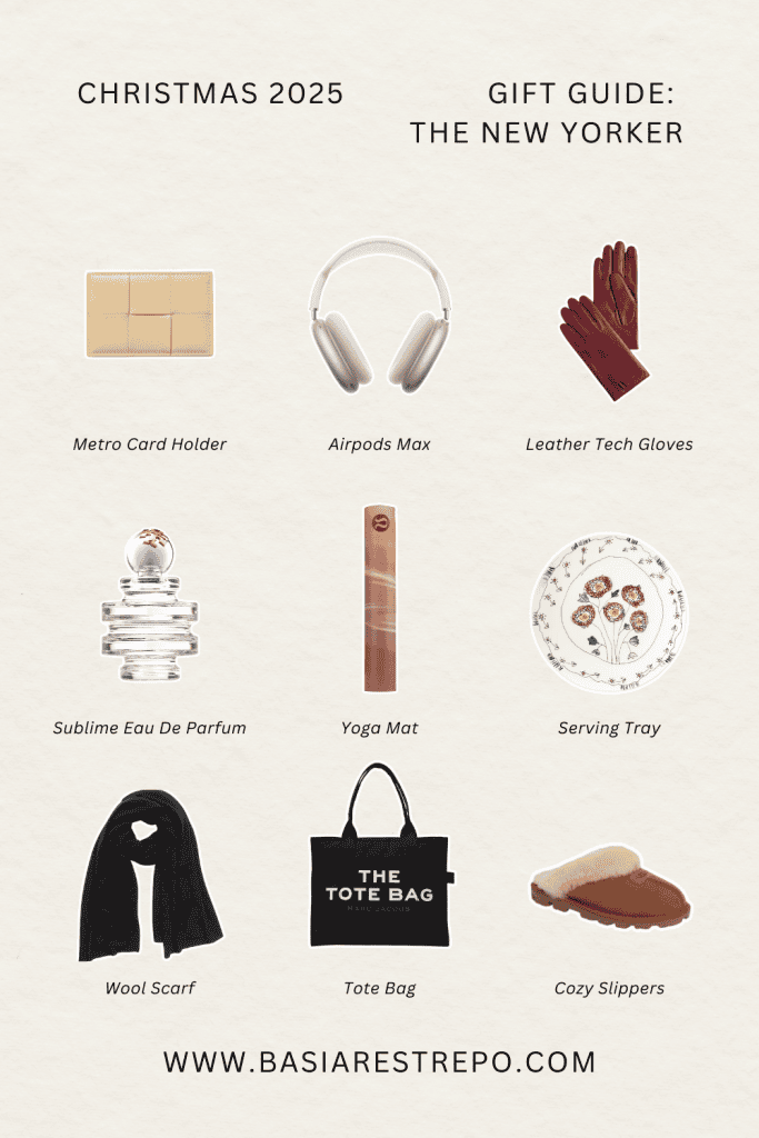 A pin featuring items from this Gift Guide for the New Yorker.