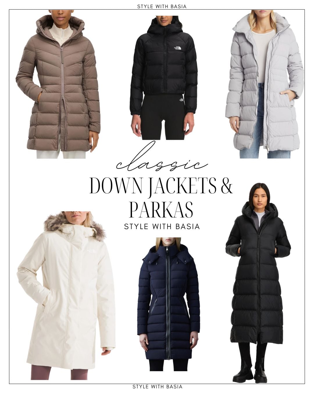 classic outerwear essentials down jacket