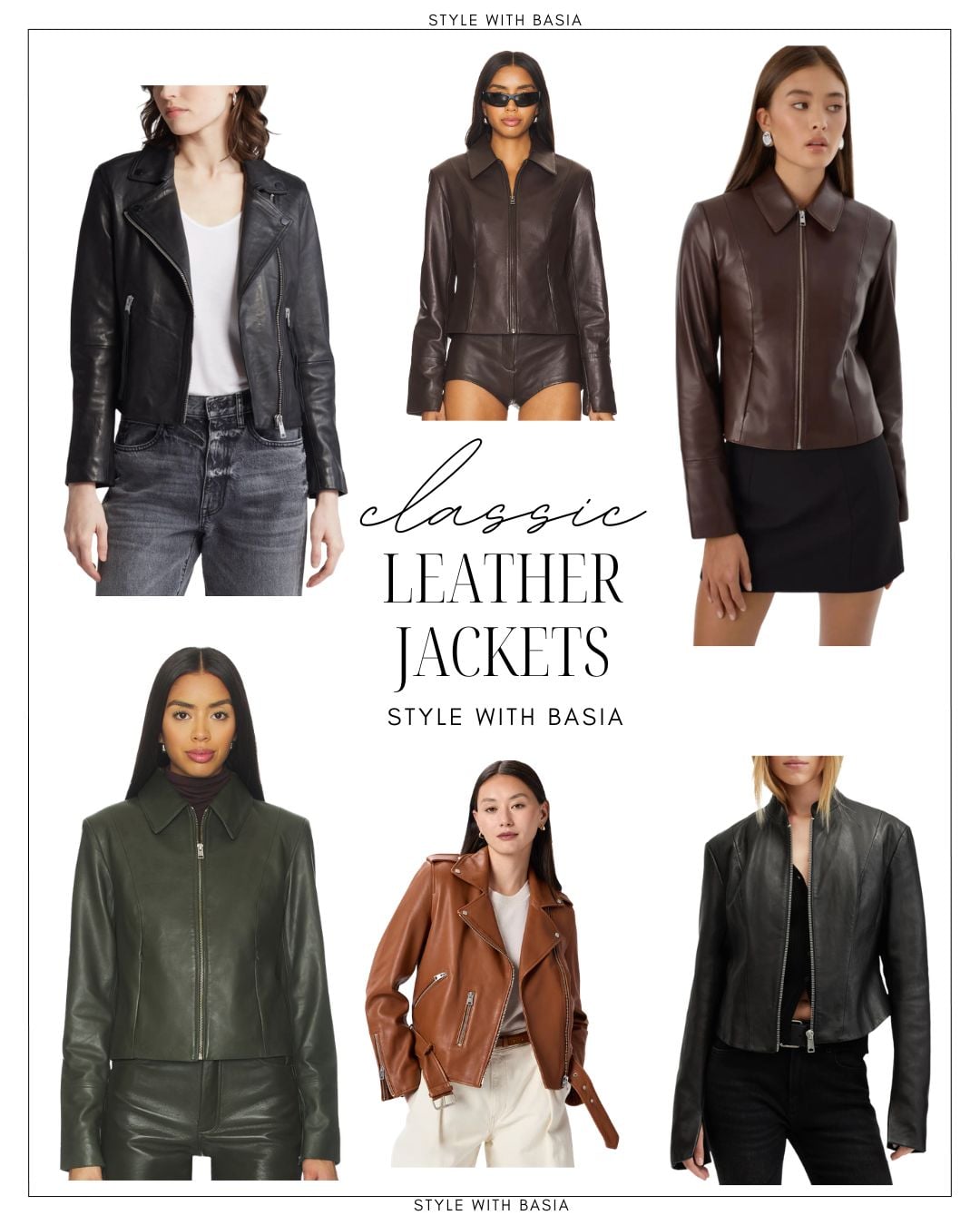 classic outerwear essentials leather jackets