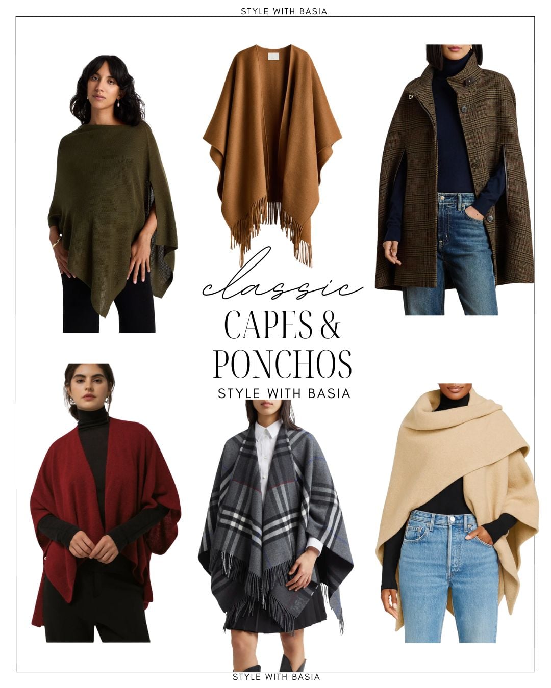 classic outerwear essentials poncho and cape