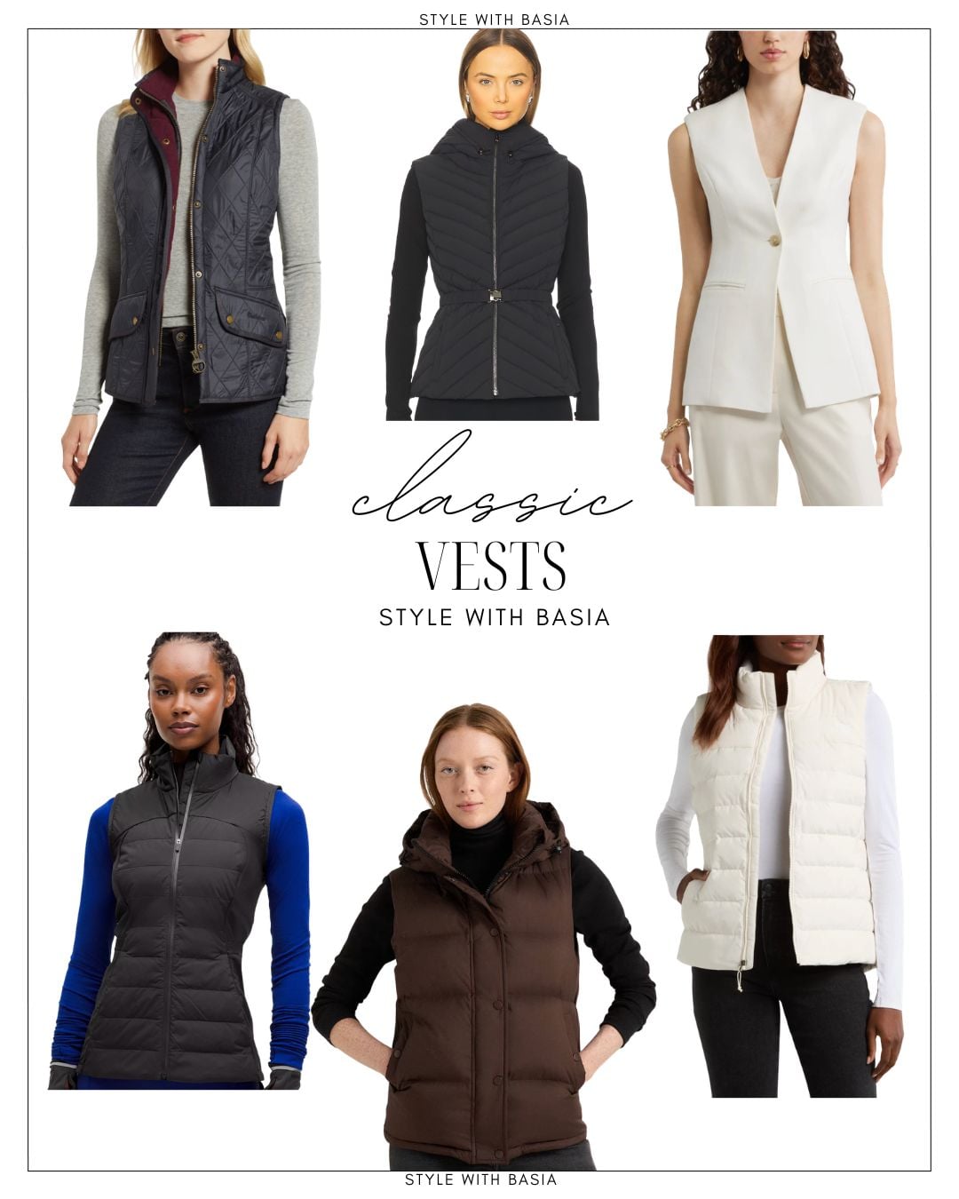 classic outerwear essentials vests